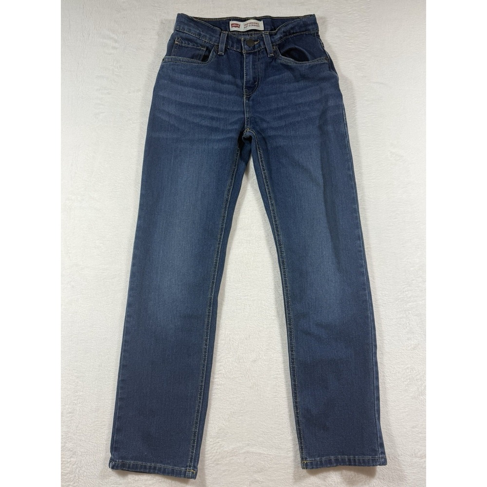 Levi's 514 Performance Jeans Womens 12R Denim Mid Rise Stretch 26x27 Straight